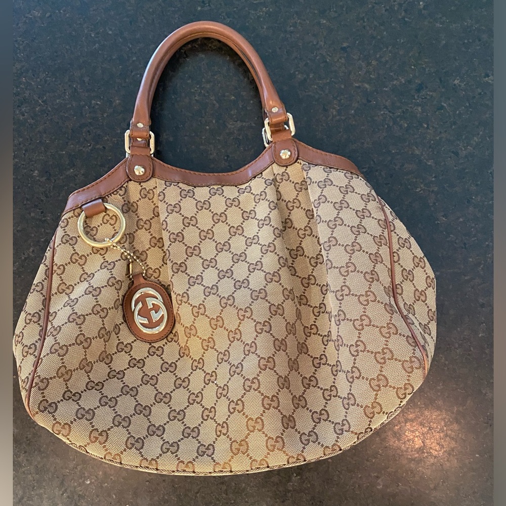 Gucci Monogram Medium Sukey Tote. Very good condition